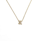 Collar gargantilla para mujer con colgante minimalista inicial x
