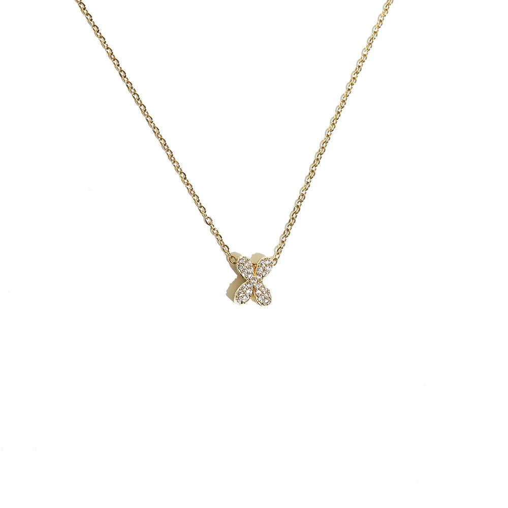 Collar gargantilla para mujer con colgante minimalista inicial x