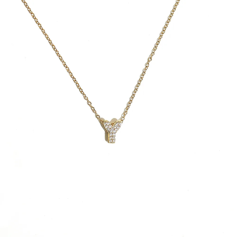 Collar gargantilla para mujer con colgante minimalista inicial y
