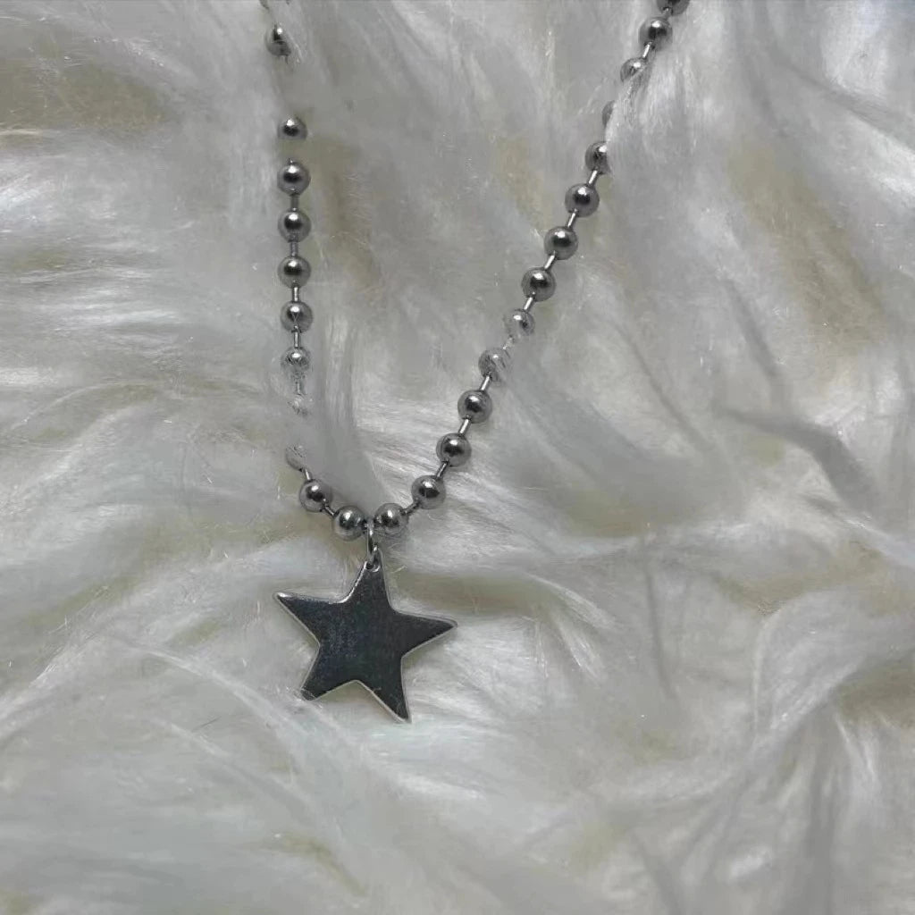 Collar para Mujer Colgante Estrella Plateado 1