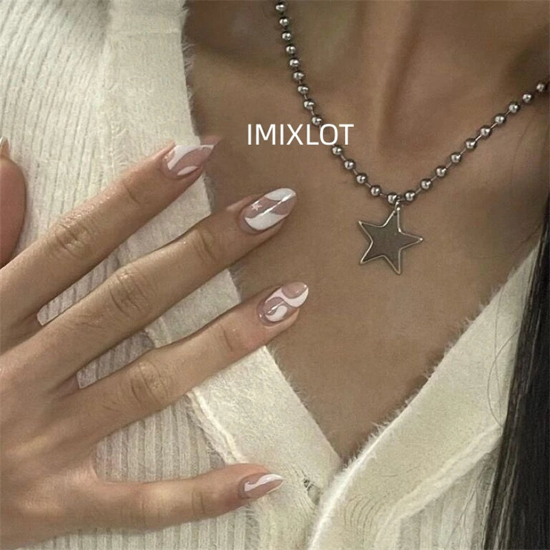 Collar para Mujer Colgante Estrella Plateado  1