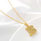 Collar para hombre o mujer con colgante personalizado inicial b