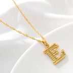 Collar para hombre o mujer con colgante personalizado inicial e