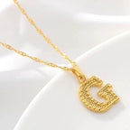 Collar para hombre o mujer con colgante personalizado inicial g
