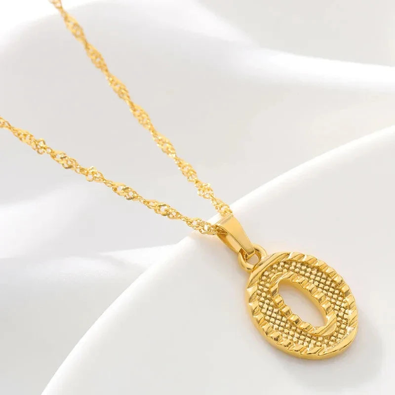 Collar para hombre o mujer con colgante personalizado inicial o