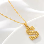Collar para hombre o mujer con colgante personalizado inicial s