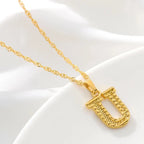 Collar para hombre o mujer con colgante personalizado inicial u