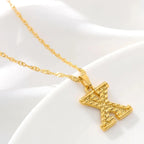 Collar para hombre o mujer con colgante personalizado inicial x