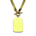 Collar corto con colgante Ayatul Kursi símbolo islámico 