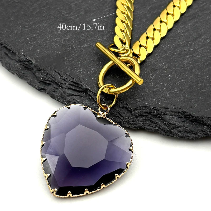 Collar Gargantilla con Colgante de Corazón 8