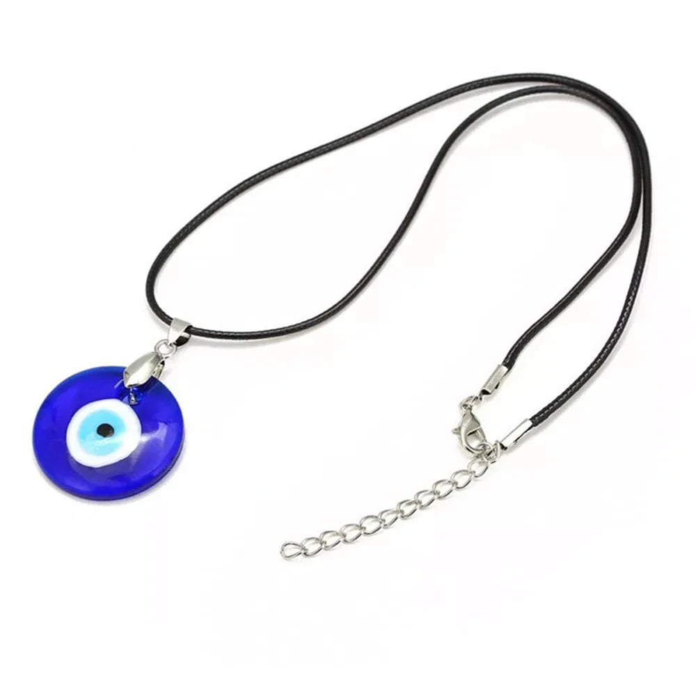 Collar Gargantilla Con Colgante Ojo Turco Azul Maléfico
