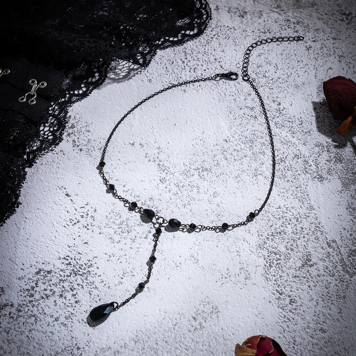 Collar Gargantilla Colgante Gota de Agua Estilo Gótico