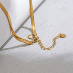 Collar Gargantilla Colgante Gran Gota de Agua oro