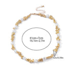 Collar Gargantilla con Colgantes de Perlas para Mujer