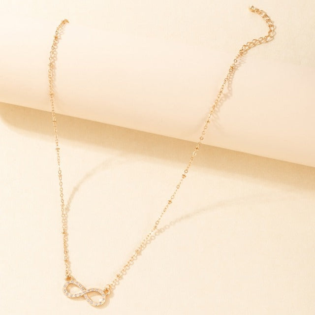 Collar Símbolo Infinito Colgante Mujer oro