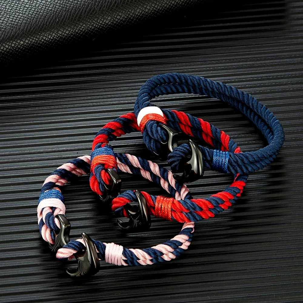 Pulsera doble ancla
