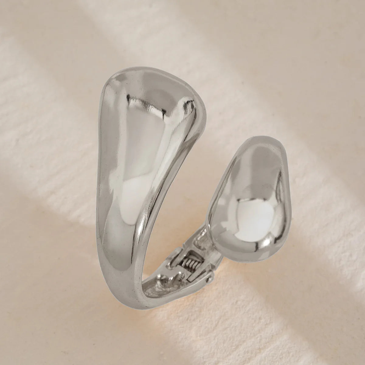 Gran Pulsera Gourmette Gota de Agua plata