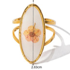 Gran Anillo de Flor en Marco Transparente