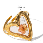 Gran Anillo de Flor en Marco Transparente