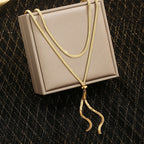 Collar Largo de Escote para Mujer 
