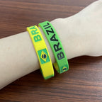 Lote de 2 pulseras brasileñas de silicona