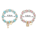 Lote de 2 pulseras llave y candado