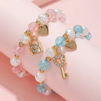 Lote de 2 pulseras llave y candado