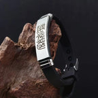 Lote de 2 pulseras de silicona Shahada Allah árabe para pareja