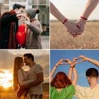 Lote de 2 pulseras de nudo para pareja