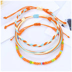 Lote de 3 pulseras brasileñas de colores impermeables