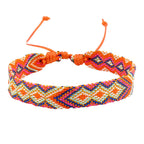 Lote de 8 pulseras brasileñas con motivos geométricos