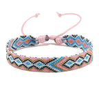 Lote de 8 pulseras brasileñas con motivos geométricos