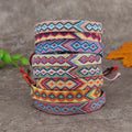 Lote de 8 pulseras brasileñas con motivos geométricos