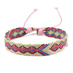 Lote de 8 pulseras brasileñas con motivos geométricos