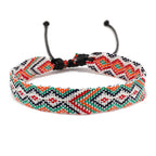 Lote de 8 pulseras brasileñas con motivos geométricos
