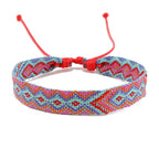 Lote de 8 pulseras brasileñas con motivos geométricos