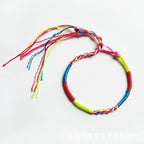 Lote de 9 pulseras brasileñas de la suerte multicolor