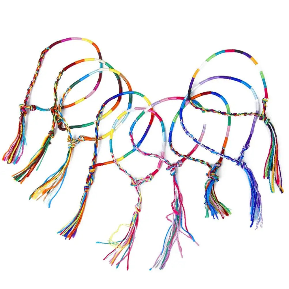 Lote de 9 pulseras brasileñas tradicionales