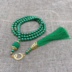 Misbaha 99 Perlas - Rosario de Oración Islámico con Borla verde