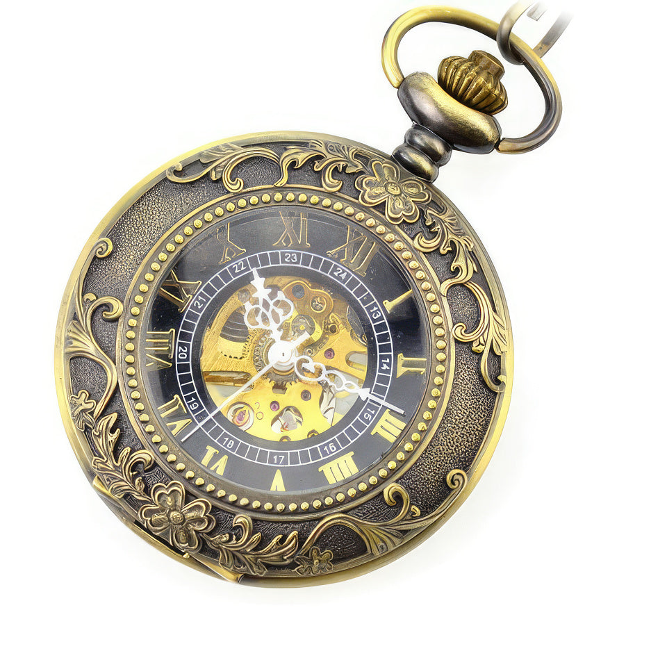 Reloj de Bolsillo con Tapa Steampunk Lobo 