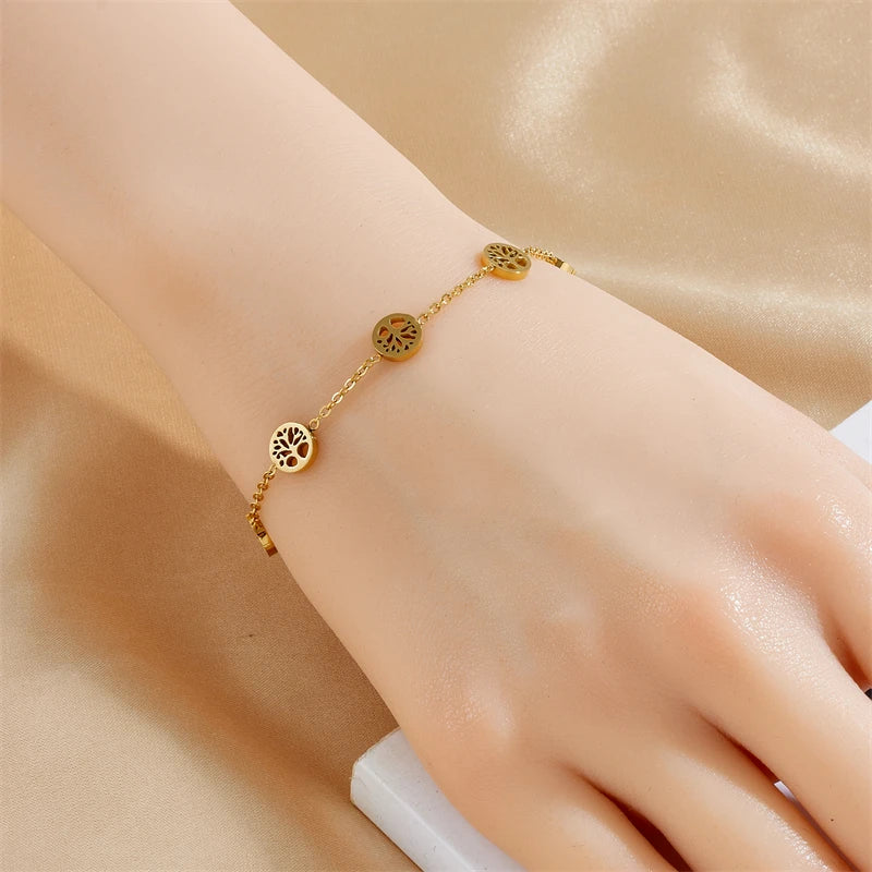 Conjunto Árbol de la Vida Collar, Pulsera y Pendientes