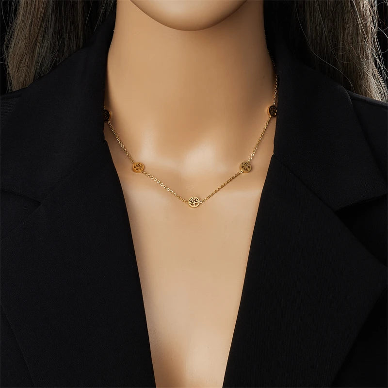 Conjunto Árbol de la Vida Collar, Pulsera y Pendientes