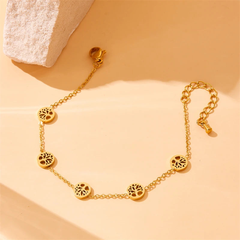 Conjunto Árbol de la Vida Collar, Pulsera y Pendientes