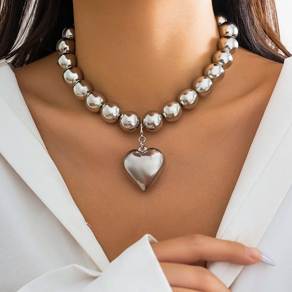 Colgante Corazón Mujer Collar plata