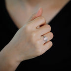 Anillo Pequeño Flor de la Vida Mujer plata