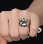 Anillo Cabeza de Muerte Plata