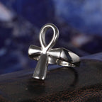 Anillo Ankh Egipcio Plata