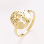 Anillo Árbol de la Vida Color Oro