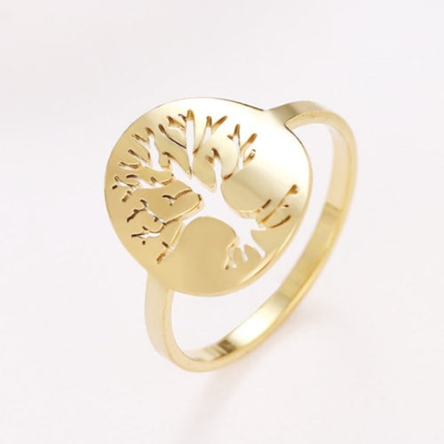 Anillo Árbol de la Vida Color Oro