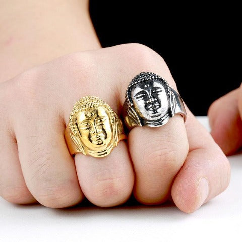 Anillo Buda Plata Oro